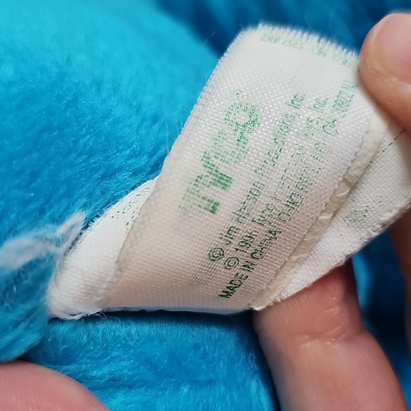 ❤️Vintage 90s Tyco Sesame Street Giant 13" Elmo & Cookie Monster Plush - Picture 7 of 11